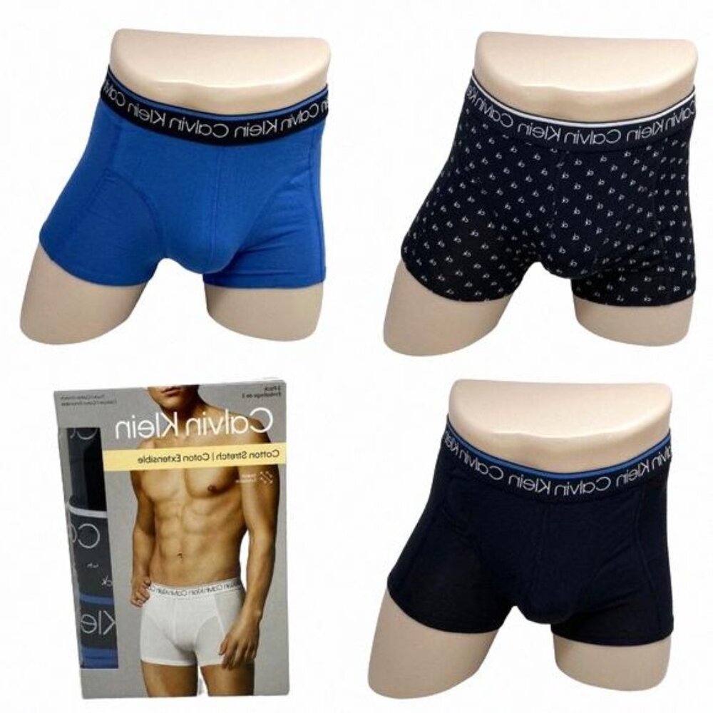💖MEGA SALE💖Calvin Klein Men’s Underwear 3-Pack Trunk Cotton NP24210-404 Black